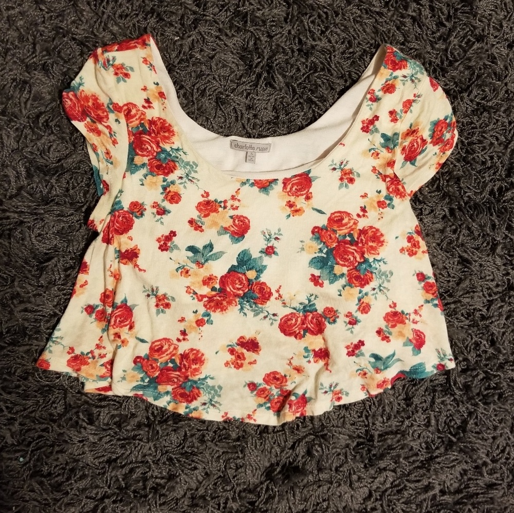 Floral crop top